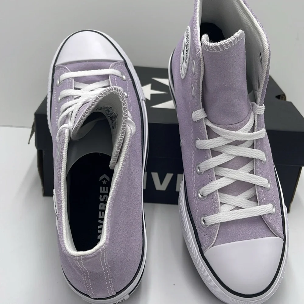 Converse Women's A15198C CTAS LIFT HI VAPOR VIOLET/WHITE/BLACK High Top Platform
